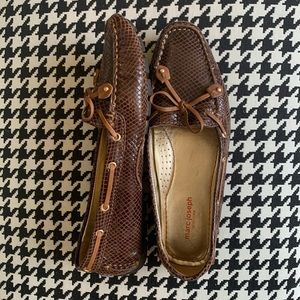 Marc JOSEPH Driver Mocs Mocha Snake 8.5